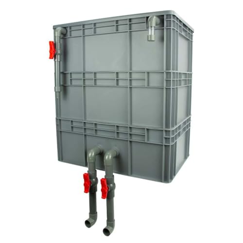 BTYQKZVPM Umwälzfilter-Tropfbox, Externe rote Filterbox for Aquarien mit 2/3/4 Ebenen, mehrere Größen(23.62x15.75x26.38in/60x40x67CM) von BTYQKZVPM