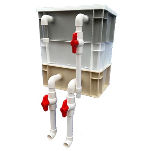 BTYQKZVPM Umwälzfilter-Tropfbox, Externer 2/3-stufiger Aquarium-Filter-Umschlagkasten for Aquarium und Teich in Mehreren Größen(11.81x7.87x13.78in/30x20x35CM) von BTYQKZVPM
