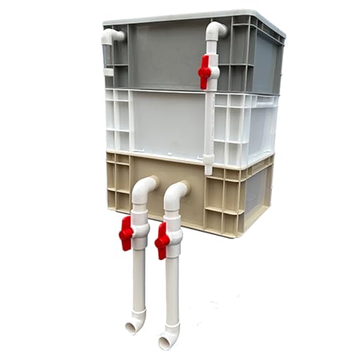 BTYQKZVPM Umwälzfilter-Tropfbox, Externer 2/3-stufiger Aquarium-Filter-Umschlagkasten for Aquarium und Teich in Mehreren Größen(15.75x11.81x20.08in/40x30x51CM) von BTYQKZVPM