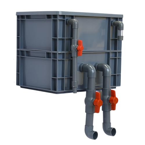 BTYQKZVPM Umwälzfilter-Tropfbox, Externer Aquarium-Filterkasten, 2/3-stufiges Wasserzirkulationssystem for Teiche und Aquarien, mehrere Größen(15.75x11.81x13.39in/40x30x34CM) von BTYQKZVPM