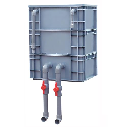 BTYQKZVPM Umwälzfilter-Tropfbox, Externer Aquarium-Filterkasten, grau, mehrere Größen for Teiche und Aquarien(30x20x36 cm) von BTYQKZVPM