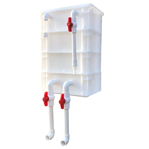 BTYQKZVPM Umwälzfilter-Tropfbox, Externer Aquarium- und Teichfilter-Umschlagkasten, 2/3 Ebenen, Weiß, mehrere Größen(11.81x7.87x17.32in/30x20x44CM) von BTYQKZVPM