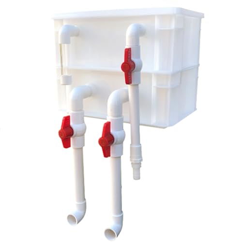 BTYQKZVPM Umwälzfilter-Tropfbox, Externer Aquarium- und Teichfilter-Umschlagkasten, 2/3 Ebenen, Weiß, mehrere Größen(11.81x7.87x9.06in/30x20x23CM) von BTYQKZVPM