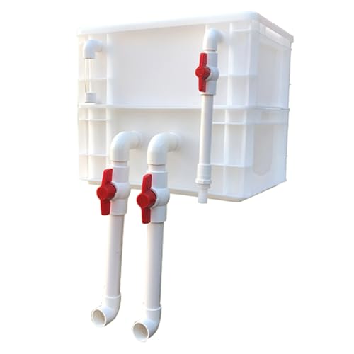 BTYQKZVPM Umwälzfilter-Tropfbox, Externer Aquarium- und Teichfilter-Umschlagkasten, 2/3 Ebenen, Weiß, mehrere Größen(15.75x11.81x13.39in/40x30x34CM) von BTYQKZVPM