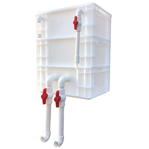 BTYQKZVPM Umwälzfilter-Tropfbox, Externer Aquarium- und Teichfilter-Umschlagkasten, 2/3 Ebenen, Weiß, mehrere Größen(15.75x11.81x20.08in/40x30x51CM) von BTYQKZVPM