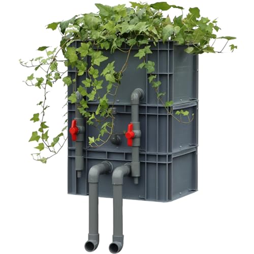 BTYQKZVPM Umwälzfilter-Tropfbox, Externer Filterkasten for Aquarien, 3–4 Ebenen, Mehrfarbig, mehrere Größen, kein Filtermedium(Red,15.75x11.81x22.05in/40x30x56CM) von BTYQKZVPM