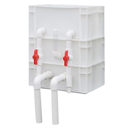 BTYQKZVPM Umwälzfilter-Tropfbox, Externer Filterkasten for Aquarien, 3–4 Ebenen, Mehrfarbig, mehrere Größen, kein Filtermedium(White,11.81x7.87x14.57in/30x20x37CM) von BTYQKZVPM