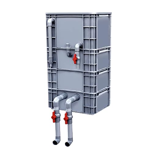BTYQKZVPM Umwälzfilter-Tropfbox, Filterbox for Aquarien und Teiche, Grau, mehrere Größen(30x20x50 cm) von BTYQKZVPM