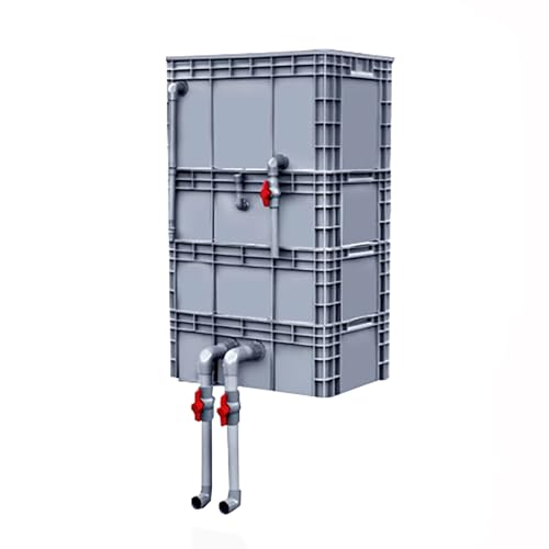 BTYQKZVPM Umwälzfilter-Tropfbox, Filterbox for Aquarien und Teiche, Grau, mehrere Größen(60x40x79 cm) von BTYQKZVPM