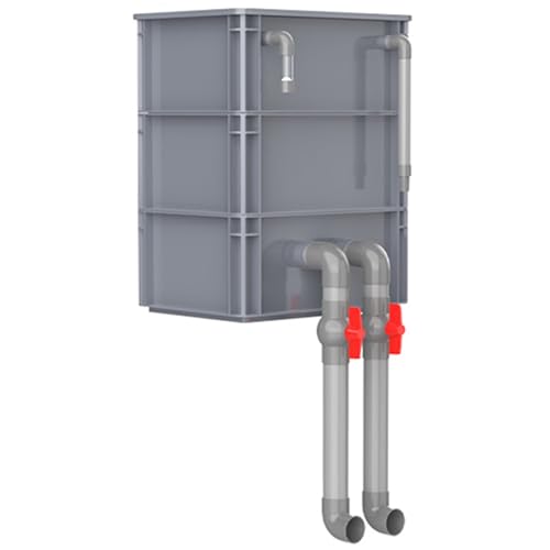 BTYQKZVPM Umwälzfilter-Tropfbox, Filterbox for Aquarien und Teiche, rot, mehrere Größen, Pumpe Filtermedien Nicht im Lieferumfang enthalten(11.81x7.87x13.78in/30x20x35CM) von BTYQKZVPM