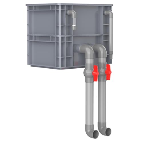 BTYQKZVPM Umwälzfilter-Tropfbox, Filterbox for Aquarien und Teiche, rot, mehrere Größen, Pumpe Filtermedien Nicht im Lieferumfang enthalten(15.75x11.81x13.78in/40x30x35CM) von BTYQKZVPM