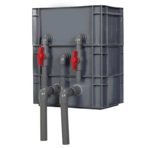 BTYQKZVPM Umwälzfilter-Tropfbox, Teich und Aquarium Außenfilterkasten Mehrstufig Kein Filtermedium Mehrfarbig Mehrere Größen(Red,11.81x7.87x14.57in/30x20x37CM) von BTYQKZVPM