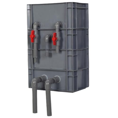 BTYQKZVPM Umwälzfilter-Tropfbox, Teich und Aquarium Außenfilterkasten Mehrstufig Kein Filtermedium Mehrfarbig Mehrere Größen(Red,11.81x7.87x18.90in/30x20x48CM) von BTYQKZVPM