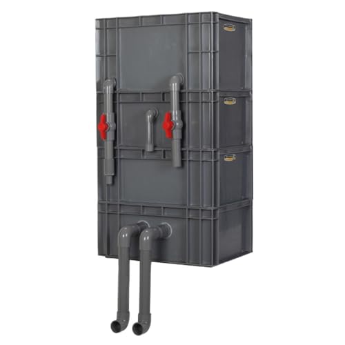 BTYQKZVPM Umwälzfilter-Tropfbox, Teich und Aquarium Außenfilterkasten Mehrstufig Kein Filtermedium Mehrfarbig Mehrere Größen(Red,15.75x11.81x28.74in/40x30x73CM) von BTYQKZVPM