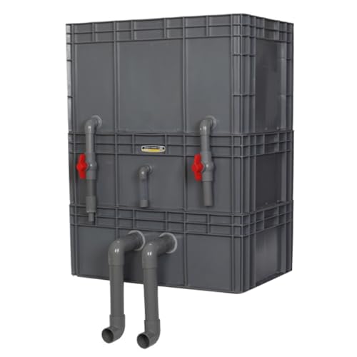 BTYQKZVPM Umwälzfilter-Tropfbox, Teich und Aquarium Außenfilterkasten Mehrstufig Kein Filtermedium Mehrfarbig Mehrere Größen(Red,23.62x15.75x30.31in/60x40x77CM) von BTYQKZVPM