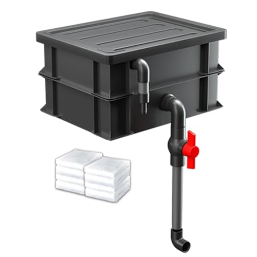 BTYQKZVPM Umwälzfilter-Tropfbox, Turnover Box Aquarium Filter mit 2/3/4 Schichten for Aquarien und Teiche rot mehrere Größen(9.84x7.09x5.51in/25x18x14CM) von BTYQKZVPM