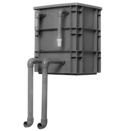 BTYQKZVPM Umwälzfilter-Tropfbox, Turnover-Boxfilter for Aquarium und Teich, 2–3 Ebenen, mehrere Größen, rot, ohne Pumpe Medien(11.81x7.87x13.78in/30x20x35CM) von BTYQKZVPM