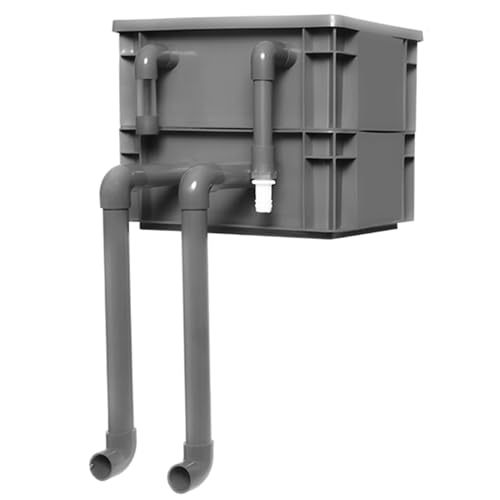 BTYQKZVPM Umwälzfilter-Tropfbox, Turnover-Boxfilter for Aquarium und Teich, 2–3 Ebenen, mehrere Größen, rot, ohne Pumpe Medien(11.81x7.87x9.45in/30x20x24CM) von BTYQKZVPM