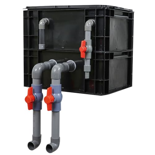 BTYQKZVPM Umwälzfilter-Tropfbox, Wendekastenfilter for Aquarium und Teich, 2/3/4 Ebenen, Schwarz, mehrere Größen(15.75x11.81x13.78in/40x30x35CM) von BTYQKZVPM