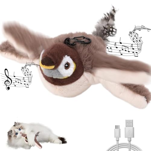 Katzenspielzeug Elektrisch Selbstbeschäftigung Interaktives Katzenspielzeug Vogel Berührungsaktiviertes Katzen Zubehör Intelligenz Aufladbares Katzen Spielzeug Katzenzubehör mit Katzenminze für Katze Katzenspielzeug Elektrisch Selbstbeschäftigung Interaktives Katzenspielzeug Vogel Berührungsaktiviertes Katzen Zubehör Intelligenz Aufladbares Katzen Spielzeug Katzenzubehör mit Katzenminze für Katze von BTkviseQat