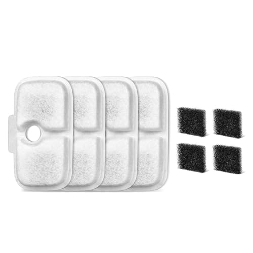 BUBEFSKD 1Set Ersatzfilter Für Katzenwasser Trinkbrunnen Haustierwasser Die Leicht Zu Installieren Und Baumwollrunde Drahtlose Pumpen Aufrechtzuerhalten. von BUBEFSKD