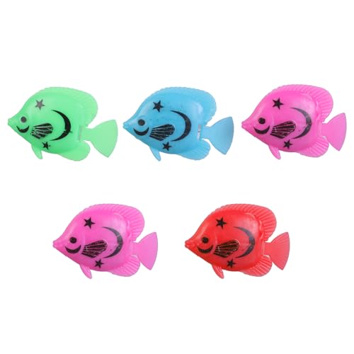 BUBEFSKD 5 PCs Künstliche Farbenfrohe Aquatische Tropische Fische Kleine Aquarium Dekorlandschaft Zum Verschönern Von Aquarien Landschaftsbaukorb Dekoration Kit BUBEFSKD 5 PCs Künstliche Farbenfrohe Aquatische Tropische Fische Kleine Aquarium Dekorlandschaft Zum Verschönern Von Aquarien Landschaftsbaukorb Dekoration Kit von BUBEFSKD