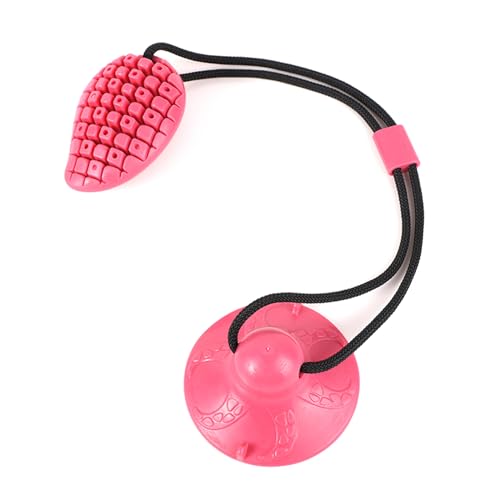 BUBEFSKD Interaktives Hundefutter Undichte Spielzeug Mit Saugnapfbecher Elastizier Seil Welpe Langsamer Feeder Kauen Haustierzähne Reinigung Interaktiv von BUBEFSKD