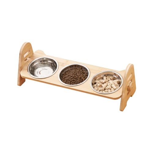 Einstellbare Geneigte Haustiernahrungsschüsselkatze Für & Wasserfütterung Erhöhte Katzen Anti Rutsch Feeder Speisegeschirr Tilted Pet Feeding Supply Set von BUBEFSKD
