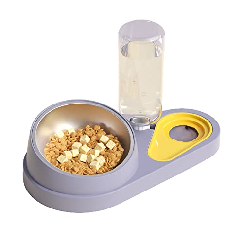 BUBEFSKD Haustiergeschirr Hundefutter Schüssel Automatische Wasserflaschenspender Geneigter Erhöhter Edelstahl Abtrennbarer Wasserer Pet Automatisch Feeder Hund Wasserfutterspender Set Set BUBEFSKD Haustiergeschirr Hundefutter Schüssel Automatische Wasserflaschenspender Geneigter Erhöhter Edelstahl Abtrennbarer Wasserer Pet Automatisch Feeder Hund Wasserfutterspender Set Set von BUBEFSKD