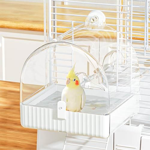 BUCATSTATE Hängende Badehaus für Vogelkäfig, 3 in 1 Vogelbadewanne, Schüssel, Haus Vogeltränke Schüssel Vogelkäfig Zubehör für Unzertrennliche, Finken, Sittiche, Mannikin BUCATSTATE Hängende Badehaus für Vogelkäfig, 3 in 1 Vogelbadewanne, Schüssel, Haus Vogeltränke Schüssel Vogelkäfig Zubehör für Unzertrennliche, Finken, Sittiche, Mannikin von BUCATSTATE