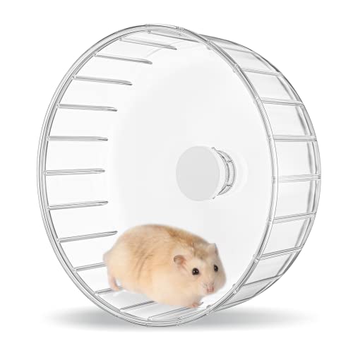 Bucatstate Hamsterrad, 15cm Laufrad Hamster Leise Hamster Spielzeug Transparent für Totoro Mouse Eichhörnchen Chinchillas Kleintier Haustier von BUCATSTATE