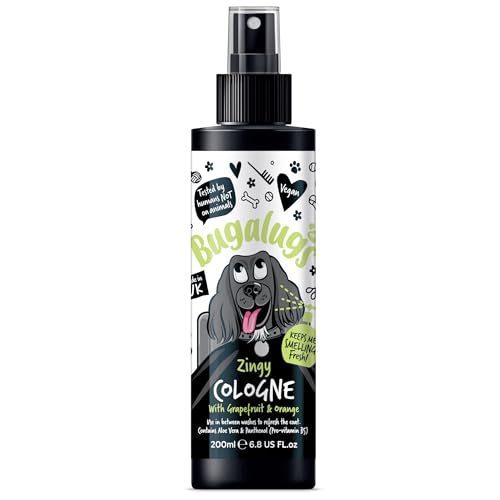 Cologne für Hunde – 200 ml – Grapefruit und Orange – Duftspray mit Zitrusfrucht, erfrischend und Deodorant für sauberes Haar, natürliche Formel für den täglichen Gebrauch und empfindliche Haut Cologne für Hunde – 200 ml – Grapefruit und Orange – Duftspray mit Zitrusfrucht, erfrischend und Deodorant für sauberes Haar, natürliche Formel für den täglichen Gebrauch und empfindliche Haut von BUGALUGS