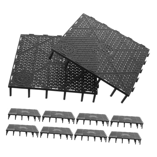10 Stück Teiliges Aquarium Trennwand Durable Bottom Plates für Fischbehälter Einfache Installation für Süß Verformung Fischfreundliches Zubehör von BUGUUYO