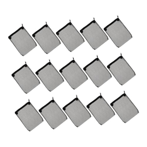 15 Stück Reißverschluss Mesh Taschen aus Polyester für Fischbehälter für Zeolithsteine und Keramikringe Optimierte Wasserfiltration 15 Stück Reißverschluss Mesh Taschen aus Polyester für Fischbehälter für Zeolithsteine und Keramikringe Optimierte Wasserfiltration von BUGUUYO