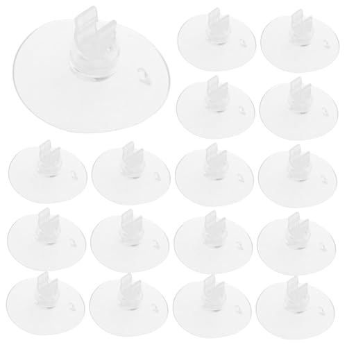 20 Stück Aquarium Saugnapf Clips für Luftschläuche Verstellbare Klammern für Wasserrohrbefestigung Transparent für Süßwasser und Meerwasseraquarien 20 Stück Aquarium Saugnapf Clips für Luftschläuche Verstellbare Klammern für Wasserrohrbefestigung Transparent für Süßwasser und Meerwasseraquarien von BUGUUYO