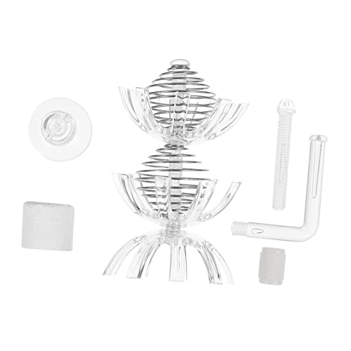 BUGUUYO 1satz Futterkäfig Für Aquarien Mit Saugnapf Multifunktionaler Futterautomat Für Garnelen Fische Und Reptilien Transparentes Design Für Einfache Fütterung von BUGUUYO