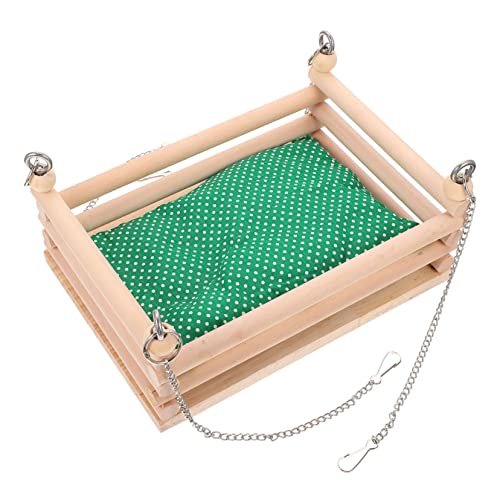 BUGUUYO Handgefertigte Hamsterhängematte aus Holz gemütlicher hängender Schlafplatz Nestbett für Tiere BUGUUYO Handgefertigte Hamsterhängematte aus Holz gemütlicher hängender Schlafplatz Nestbett für Tiere von BUGUUYO