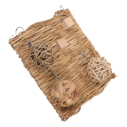 BUGUUYO 1satz Kühlmatte Für Kleintiere Teiliges Aus Natürlichem Heu Für Kaninchen Meerschweinchen Und Hamster Zum Spielen Schlafen Und Zahnpflege Fördert Gesunde Zähne Und von BUGUUYO