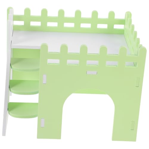 BUGUUYO Meerschweinchen-versteck Spielzeug Zubehör 1 Set Hamsterhaus Versteck Rampe Kleiner Rattenkäfig Versteck Grün von BUGUUYO