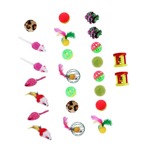 BUGUUYO 1satz Interaktiven Katzenspielzeugen Federspielzeug Bälle Und Rassel Für Kätzchen Kreative Und Lustige Teaser Für Katzen Unterhaltsame BUGUUYO 1satz Interaktiven Katzenspielzeugen Federspielzeug Bälle Und Rassel Für Kätzchen Kreative Und Lustige Teaser Für Katzen Unterhaltsame von BUGUUYO