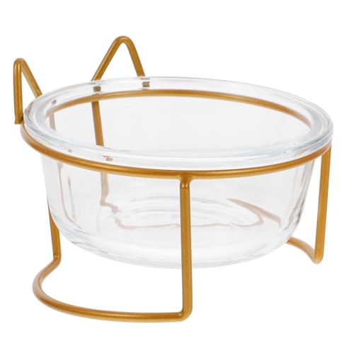 BUGUUYO Erhöhten Katze Fütterung Schüssel Glas Tiernahrung Container Stehen Zervikale 1 Set BUGUUYO Erhöhten Katze Fütterung Schüssel Glas Tiernahrung Container Stehen Zervikale 1 Set von BUGUUYO
