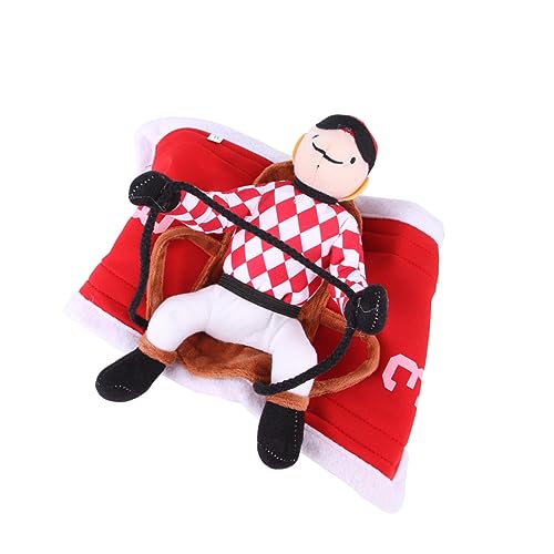 BUGUUYO 1 Satz Hundekleidung hundebekleidung Dog Clothes Hunderennen-Outfit Haustierkleidung hundetuch Bademantel Hundevlies Welpe Hundekostüm aus Baumwolle Hundekostüme PP Baumwolle rot von BUGUUYO