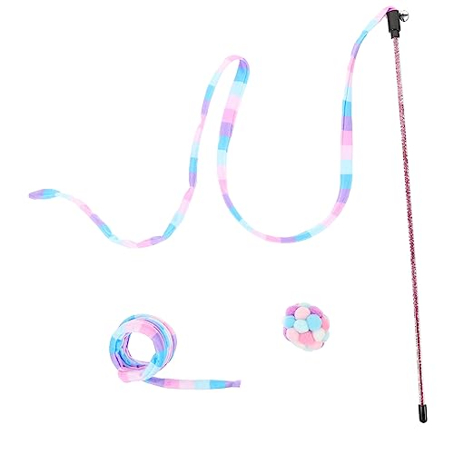 BUGUUYO 1satz Interaktives Katzenspielzeug Mit Katzenangel Teilig Und Spielball Für Kätzchen Und Katzenfreunde Macaron-Farben BUGUUYO 1satz Interaktives Katzenspielzeug Mit Katzenangel Teilig Und Spielball Für Kätzchen Und Katzenfreunde Macaron-Farben von BUGUUYO