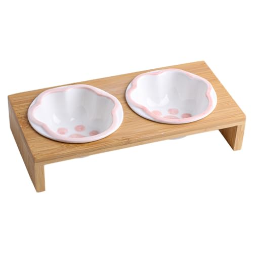 BUGUUYO Erhöhter Katzennapf Keramik Kätzchenständer Futterspender Für Haustiere Nackenkomfort Einfache Reinigung BUGUUYO Erhöhter Katzennapf Keramik Kätzchenständer Futterspender Für Haustiere Nackenkomfort Einfache Reinigung von BUGUUYO