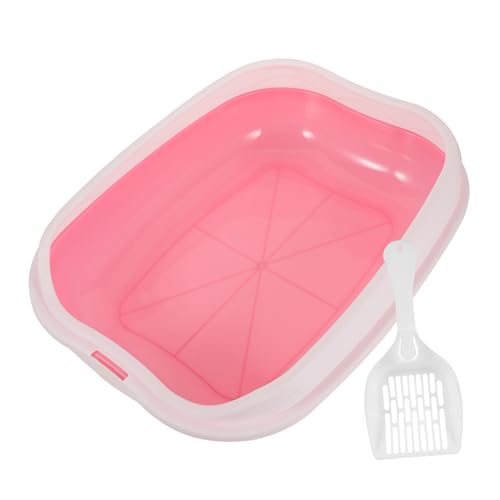 BUGUUYO 1 Satz Katzentoilette katzentoillette litterbox Katzenklo mit Spritzschutz katzensand Kätzchen saubere Toilette Haustiertoilette Katze Bettpfanne kätzchentoilette Plastik Rosa BUGUUYO 1 Satz Katzentoilette katzentoillette litterbox Katzenklo mit Spritzschutz katzensand Kätzchen saubere Toilette Haustiertoilette Katze Bettpfanne kätzchentoilette Plastik Rosa von BUGUUYO