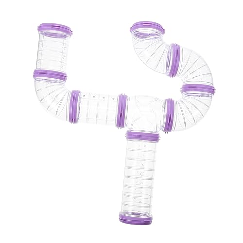 BUGUUYO 1 Satz Pfeifenhamsterspielzeug Rattenkäfig-Tunnel Klein Hamstertunnel Und Röhren Hamsterröhren Für Käfig Hamsterröhrentunnel Hamsterpfeifen Hamsterkäfigtunnel Rohr Violett Plastik BUGUUYO 1 Satz Pfeifenhamsterspielzeug Rattenkäfig-Tunnel Klein Hamstertunnel Und Röhren Hamsterröhren Für Käfig Hamsterröhrentunnel Hamsterpfeifen Hamsterkäfigtunnel Rohr Violett Plastik von BUGUUYO