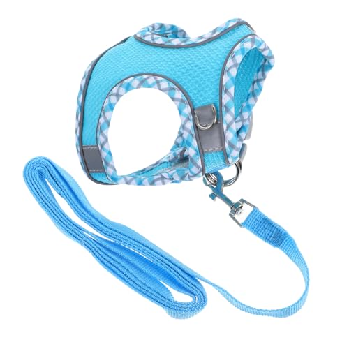 BUGUUYO Katzengeschirr Tragbar Verstellbar Für Haustiere Katzenleine Für Kleine Katzen Outdoor Laufen Walking Zubehör von BUGUUYO