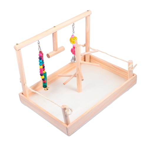 BUGUUYO Papagei Kauen Spielzeug Stand Post Vogel Papagei Schaukel Spielzeug Sicher für Papageien Wellensittiche Conures BUGUUYO Papagei Kauen Spielzeug Stand Post Vogel Papagei Schaukel Spielzeug Sicher für Papageien Wellensittiche Conures von BUGUUYO