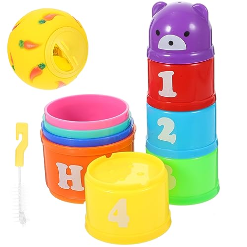 BUGUUYO Stapelbare Kaninchennäpfe mit Reinigungsbürste – 1 Satz von Bunten Nistbechern für Hasen für Snacks und Spielzeug Langlebig und Sicher für Kleintiere BUGUUYO Stapelbare Kaninchennäpfe mit Reinigungsbürste – 1 Satz von Bunten Nistbechern für Hasen für Snacks und Spielzeug Langlebig und Sicher für Kleintiere von BUGUUYO