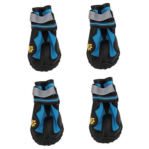 BUGUUYO 1satz Hunde Schuhe Für Outdoor- wasserdichte rutschfeste Und Strapazierfähige Pfotenschutz-Schuhe Für Kleine Mittlere Und Große Hunde Für Wanderungen Und von BUGUUYO